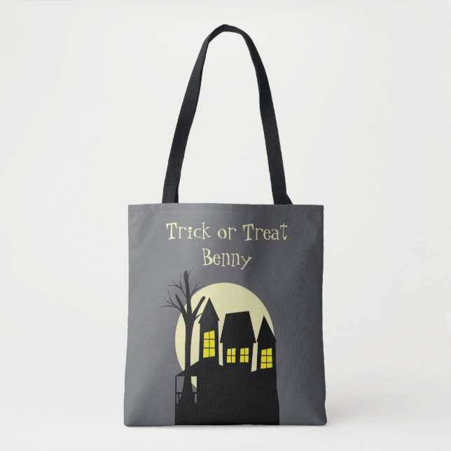 Gruseliges Spukhaus Tasche (Vorderseite)