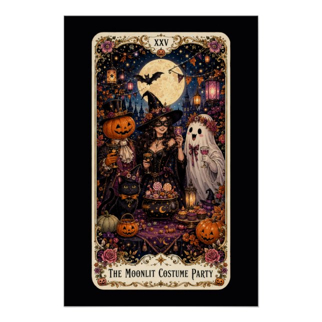 Gruseliges Tarot Poster (Vorderseite)