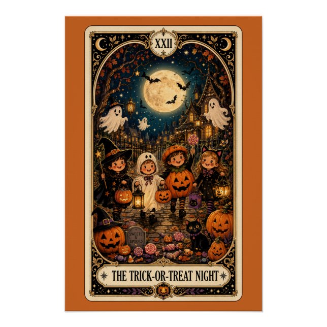 Gruseliges Tarot Poster (Vorderseite)