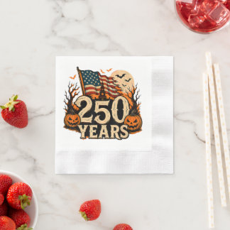 Gruseliges USA 250. Jubiläum Halloween Serviette