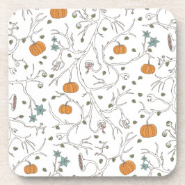 Gruseliges Weinmotiv für Halloween Getränkeuntersetzer