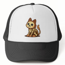 Gruselkatze mit Skelett 