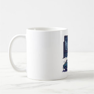 Gruselkino unter freiem Himmel Halloween-Geisterku Kaffeetasse