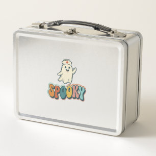 Gruselkrankenschwester Halloween Retro Lustig_1 Metall Brotdose
