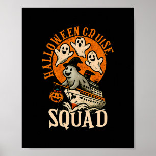 Gruselkreuzfahrt Halloween Kreuzfahrt Team Kostüm Poster