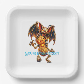 Gruselmonster-Erdnuss-9-Zoll-Papierplatten Pappteller
