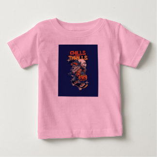 Gruseln und Thrills Halloween Skateboard Wolf T-Sh Baby T-shirt