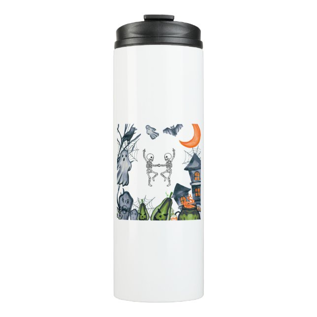 Gruselparty Rahmen T-Shirt Thermosbecher (Vorderseite)