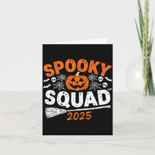 Gruseltruppe 2025 passende Halloween-Kleidung für Karte