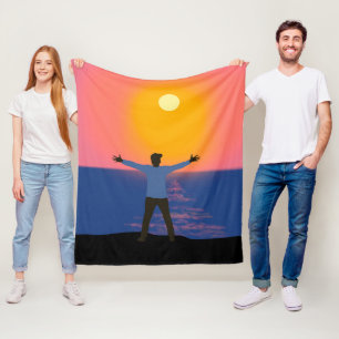 Gruß an die Sonne Fleecedecke