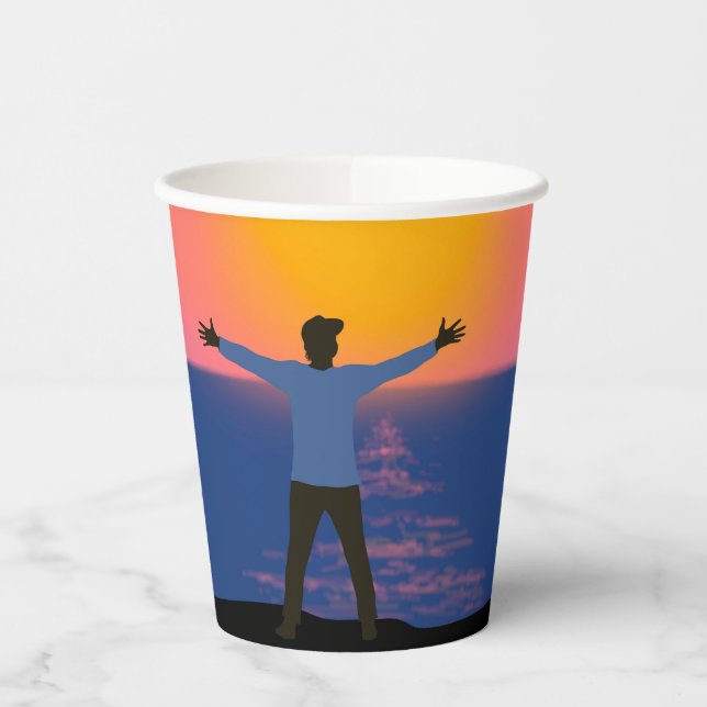 Gruß an die Sonne Pappbecher (Links)