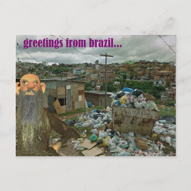 Gruß aus Brasilien Postkarte (Vorderseite)