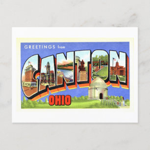 Gruß aus Canton, Ohio im Vintage-Stil Postkarte