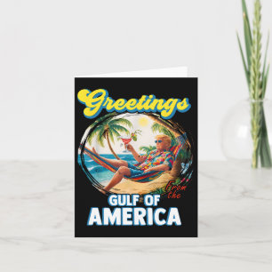 Gruß aus dem Golf von Amerika Trump Karte