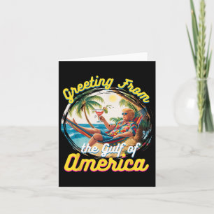 Gruß aus dem Golf von Amerika Trump Patrio Karte