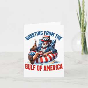 Gruß aus dem Golf von Amerika Trump Patrio Karte