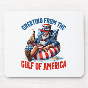Gruß aus dem Golf von Amerika Trump Patrio Mousepad