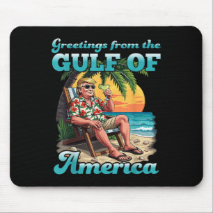 Gruß aus dem Patriotischen Golf der USA Mousepad