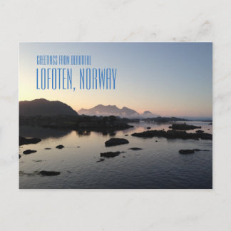 Gruß aus den Lofoten Inseln, Norwegen, Fotokarte Postkarte