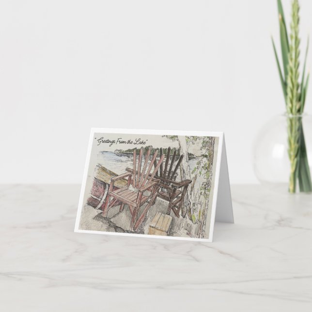 Gruß aus der Lake Card Karte (Vorderseite)