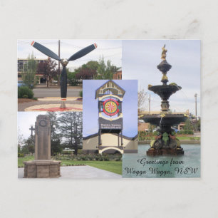 Gruß aus der Postkarte Wagga