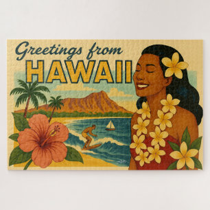 Gruß aus Hawaii Tourismus Kunst im Stil der Mitte