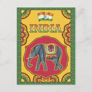 Gruß aus Indien Postkarte