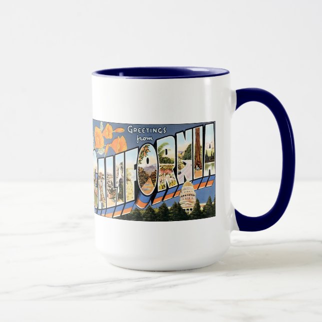 Gruß aus Kalifornien - Tasse (Rechts)