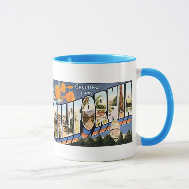 Gruß aus Kalifornien - Tasse (Rechts)