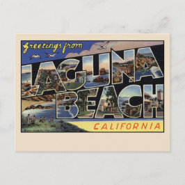 Gruß aus Laguna Beach, Kalifornien Vintag Postkarte