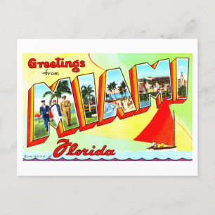 Gruß aus Miami, Florida, Postkarte