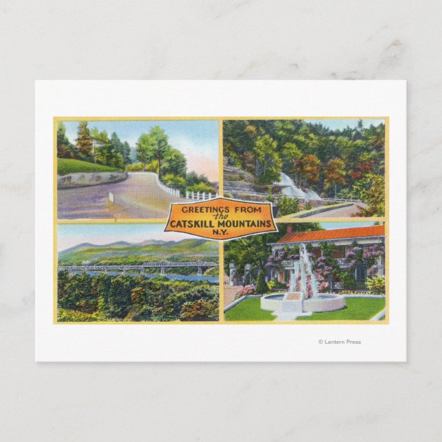 Gruß aus mit Landschaftlichen Ansichten Postkarte (Vorderseite)
