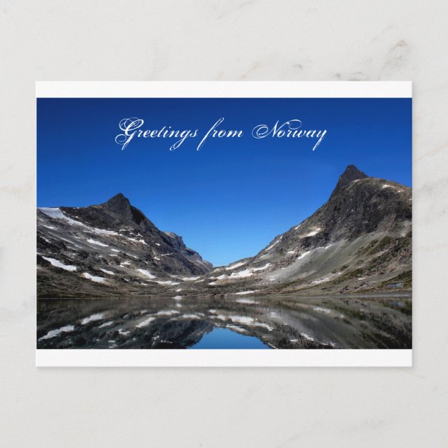 Gruß aus Norwegen Postcard Postkarte (Vorderseite)