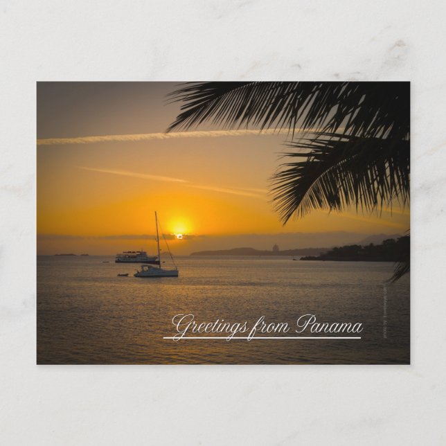 Gruß aus Panama Postkarte (Vorderseite)