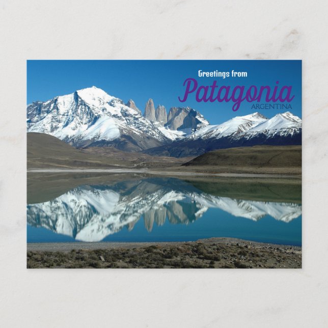Gruß aus Patagonien Argentinien Postcard Postkarte (Vorderseite)