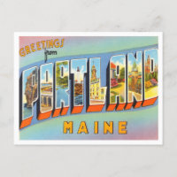 Gruß aus Portland, Maine Vintage Travel