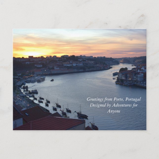Gruß aus Porto, Portugal Postkarte (Vorderseite)