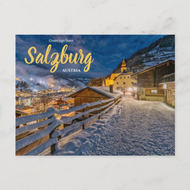 Gruß aus Salzburg Austria Postcard Postkarte (Vorderseite)