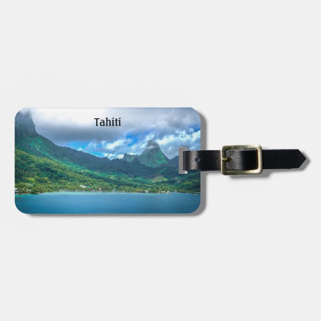 Gruß aus Tahiti Gepäckanhänger (Vorderseite horizontal)
