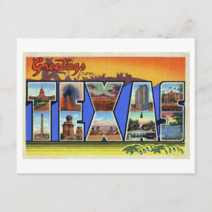 Gruß aus Texas im Vintage-Stil Postkarte