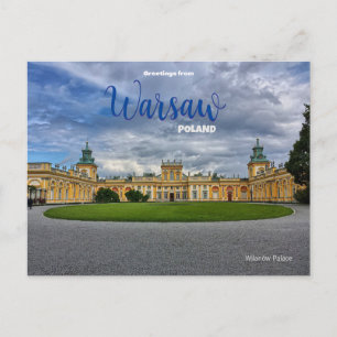 Gruß aus Warschau Polen Postcard Landschaftlich Postkarte