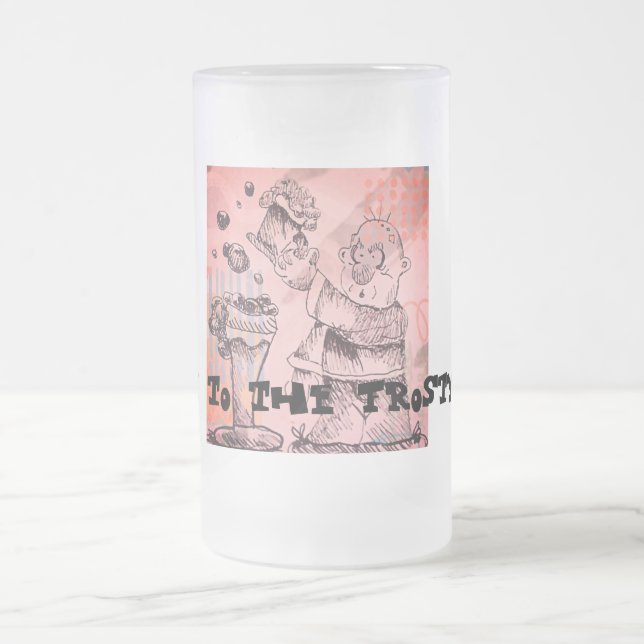 Gruß dem frostigen Gebräu Mattglas Bierglas (Mittel)
