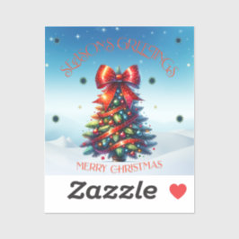 Gruß der Saison Aufkleber