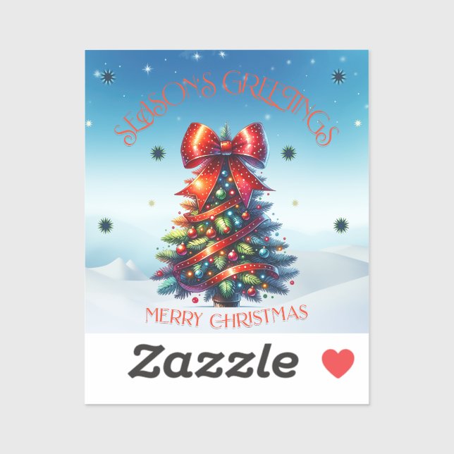 Gruß der Saison Aufkleber (Blatt)