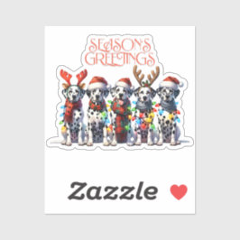 Gruß der Saison Aufkleber