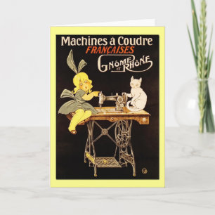 Gruß der Vintagen Nähmaschine Karte