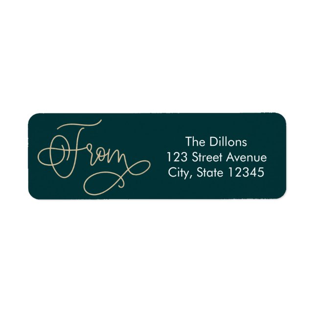 Gruß-EDITABLE-FARBEN-Urlaubsadresse-Label (Vorne)