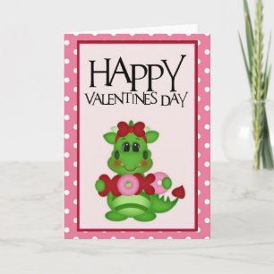 Gruß-Karte 1 Drache-Liebeglückliche Valentines Feiertagskarte