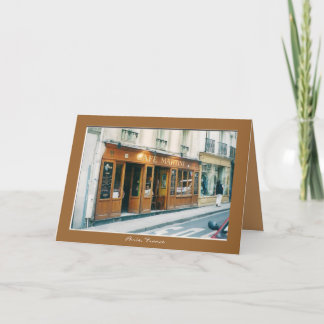 Gruß-Karte "Bonjour! " Karte