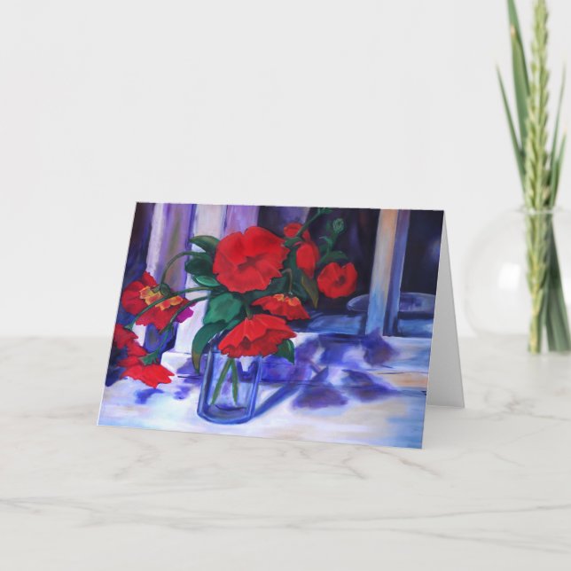 Gruß-Karte der Mohnblumen-#1 Karte (Vorderseite)